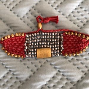 Beautiful NWOT red Noonday Bracelet